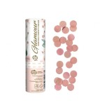 Tun Confetti Cannon Glamour 15cm, model Cercuri Rose Gold