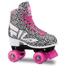 Patine cu rotile Fila Animalier Black/White/Pink foto