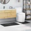 VidaXL Covoraș de baie 2 pcs Gri &icirc;nchis 50 x 50 cm Polipropilenă 4019854