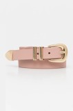 Answear Lab curea de piele culoarea roz