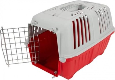 Cusca transport animale PRATIKO 2 METAL, rosie foto