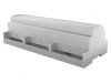Carcasă gri pentru șină DIN 91x213x62mm 12 module