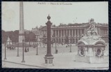 Carte Postala, Paris, Place de la Concorde, 1911