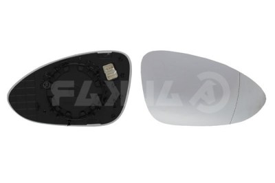 Geam oglinda exterioara cu suport fixare Porsche Panamera (971), 09.2016-, partea Stanga, incalzit; sticla convexa; geam cromat, Aftermarket foto