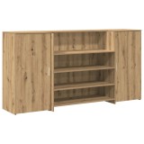 Birou de receptie Stejar Artisan 200x50x103,5 cm Lemn prelucrat