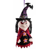 Figurina Vrajitoare Halloween Befana textil multicolor cm 11x9x30 H