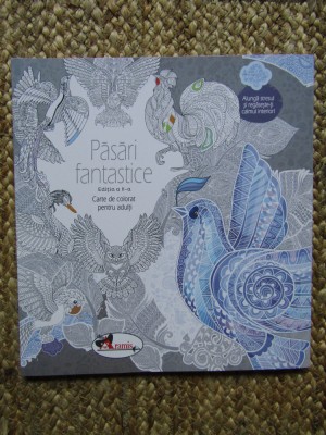 Pasari fantastice. Carte de colorat pentru adulti foto