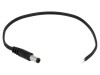 Cablu DC 5,5/2,1 mm Negru 0,2m, Bq Cable