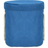 Cos depozitare haine sau jucarii, 30x30cm, bumbac si in, 27 l, albastru Household NewTrend