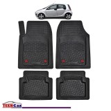 Covorase Auto TeamCar&reg; Tip Tavita Compatibile Smart Forfour I (2004&ndash;2006) Negru, Cauciuc, Oem