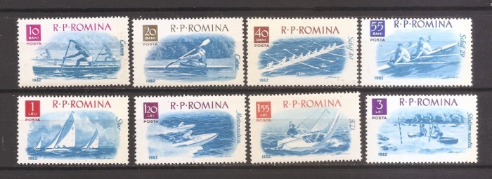 Ro 1961, LP 538 - SPORTURI NAUTICE, DANTELATE, MNH