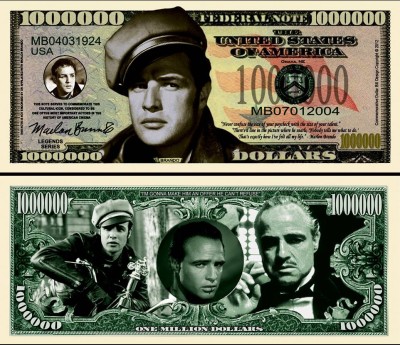 !!! SUA = FANTASY NOTE (TJ6) = MARLON BRANDO - 2012 - UNC / SERIA LEGENDE foto