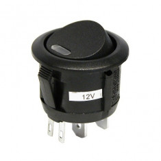 Intrerupator auto rotund 20mm - On/Off - BIT-810681 foto