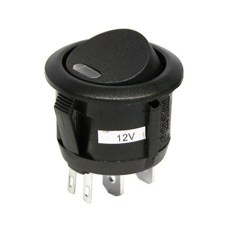 Intrerupator auto Carpoint 12V 20A rotund diametru 20mm , On/Off cu led Kft Auto