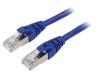 Cablul Patch F/UTP 6 litat Cu PVC albastru 1m 26AWG