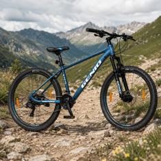 Bicicleta Mountain Bike aluminiu, 27.5 inch, schimbator 27 viteze, frane hidraulice, Genio