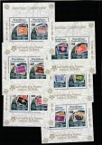 Africa Centrala (Republica Centrafricana) 2005 - 50 ani Europa CEPT,serie 12 valori dantelate in 6 blocuri,MNH 678A-683A