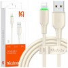 Mcdodo &Icirc;ncărcător Usb Fulger Cablu De &Icirc;ncărcare Rapidă Pentru Iphone 1M Led Bej