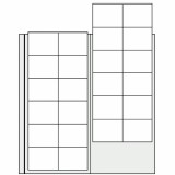 Set 2 folii pentru monede, Compact, cu 48 buzunare de 32 mm