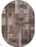 Cumpara ieftin Covor Oval Mira 24007-120, Marime 50 x 80 cm, Maro, Inaltime Fir 6,5 mm, Antialergic, Polipropilena, Living, Dormitor, Sufragerie, Birou