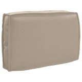 Cumpara ieftin Pernă pentru spătar din paleți Gri taupe 60 x 40 x 12 cm