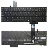Tastatura Laptop, Lenovo, Legion Pro 7 16IRX8H Type 82WQ, neagra, iluminata, RGB, layout US