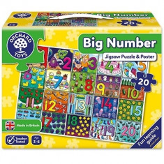 Puzzle de podea Invata numerele (de la 1 la 20) BIG NUMBER JIGSAW