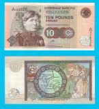 Scotia (p#226) 10 Pounds 1998 aUNC &#039;Slessor&#039; serie: 328326 Clydesdale Bank