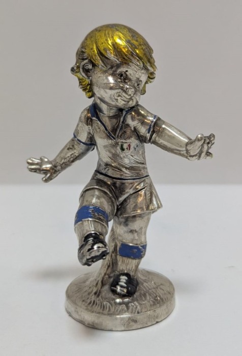 Il Balilla - Figurina Fontanini placata cu argint