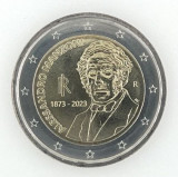 ITALIA moneda 2 euro comemorativa 2023 - Manzoni, UNC, Europa, Cupru-Nichel