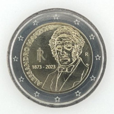 ITALIA moneda 2 euro comemorativa 2023 - Manzoni, UNC