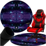 Covor protector gaming rotund pentru scaun, 120 cm, Dunmoon