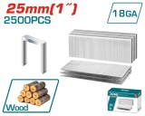 Capse TOTAL 25 mm GA18, 2500 buc, compatibile TAT81501 si TCSNLI6005/6008