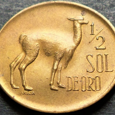 Moneda exotica 1/2 SOL DE ORO - PERU, anul 1974 *cod 4773 A = UNC