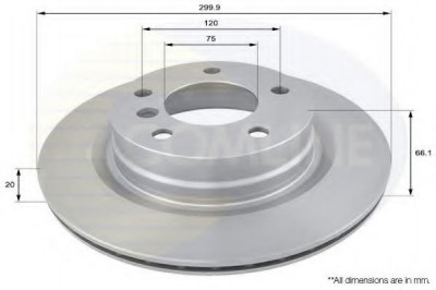 Disc frana BMW Seria 3 (F30, F35, F80) (2011 - 2016) COMLINE ADC1718V foto