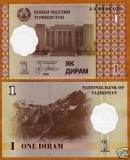 !!! TADJIKISTAN - 1 DIRAM 1999 - P 10 - UNC