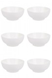 Set boluri, 6 piese, 1L, Portelan, Alb