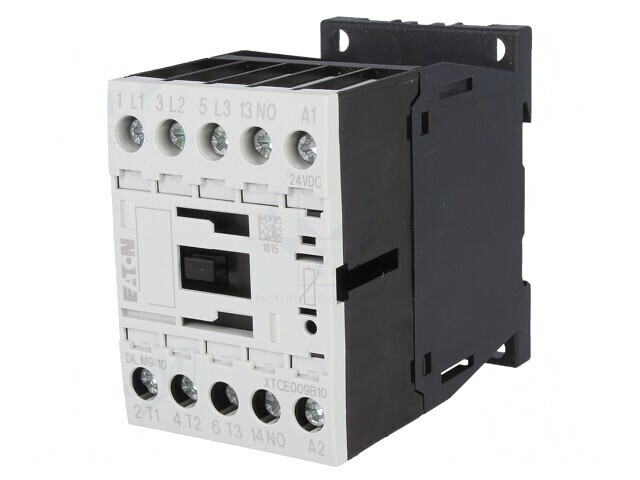 Contactor 3P NO 24VDC 9A cu 3 Contacte Auxiliare