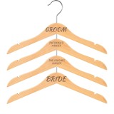 Set 4 UmeraE e Gravate pentru Nunta , Bride, Groom, The Bride s Hanger The Groom s Hanger