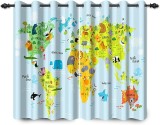 Set de 2 perdele YongFoto, poliester, multicolor, 168 x 229 cm