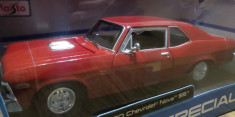 Macheta metalica 1970 Chevrolet Nova SS 1:18 foto