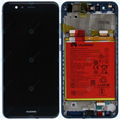 Huawei P10 Lite (WAS-L21) Capac frontal al modulului de afișare + LCD + digitizer + baterie albastru 02351FSL