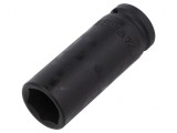 Cheie tubulară impact HEX 21mm 1/2 80mm lungă