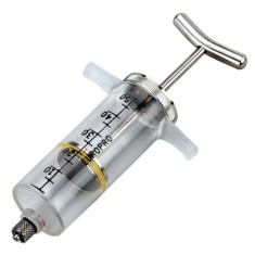 SERINGA NYLON 10ML CU FILET PT AC LUER SI MANER METAL foto