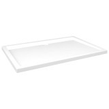 Cumpara ieftin Cadita de dus dreptunghiulara din ABS, alb, 80x120 cm