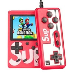 Consola SUP Game cu 400 jocuri, ecran de 3.0&quot;, cablu AV, Micro-USB, multiplayer jocurile copilariei, FOXMAG24&reg;