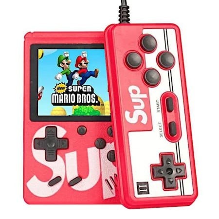 Consola SUP Game cu 400 jocuri, ecran de 3.0&quot;, cablu AV, Micro-USB, multiplayer jocurile copilariei, FOXMAG24&reg;