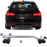 Conversie de aspect duplex cu 4 tevi de evacuare se potriveste pentru BMW F30 F31 320 325 328 330 Performance AutoTuning