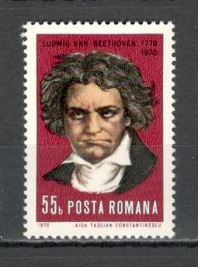 Romania.1970 200 ani nastere L.van Beethoven-compozitor YR.490 foto