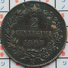 Italia 2 Centesimi - Vittorio Emanuele II 1867 - km 2 - A032